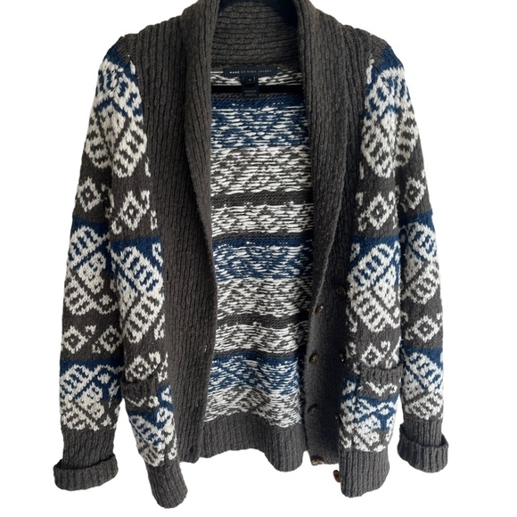 Marc by Marc Jacobs Chunky Fairisle Double Breasted Cardigan - Picture 1 of 7